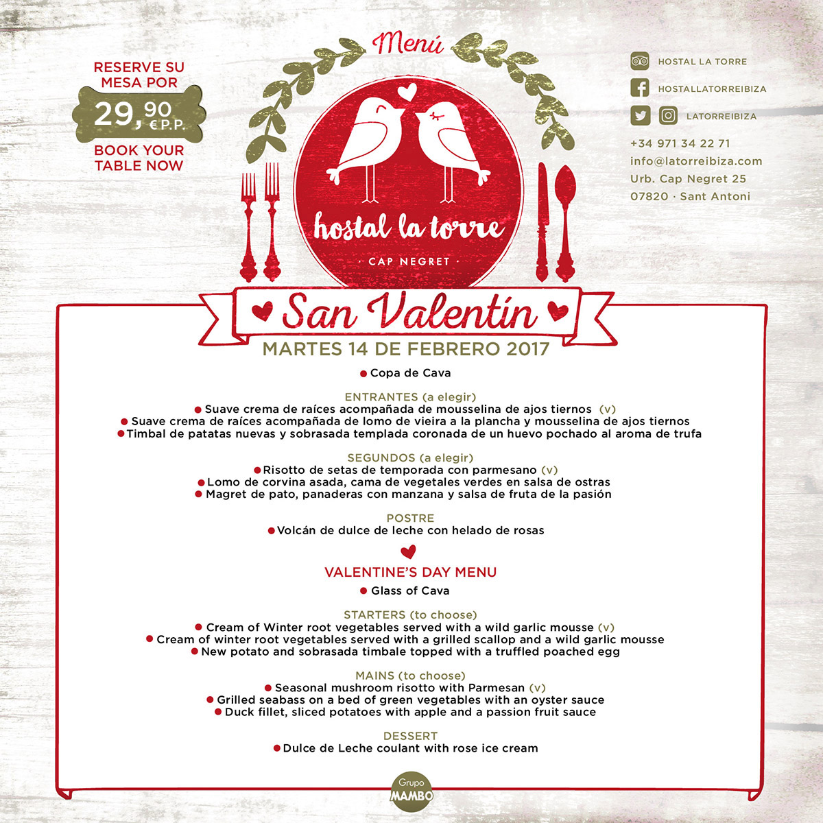 menu san valentin LA TORRE 02